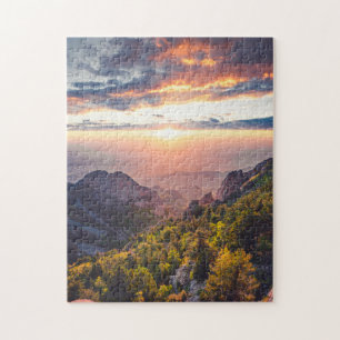 Quebra-cabeça Sunny Scense Complexo de Arte de Montanha Quebra-c