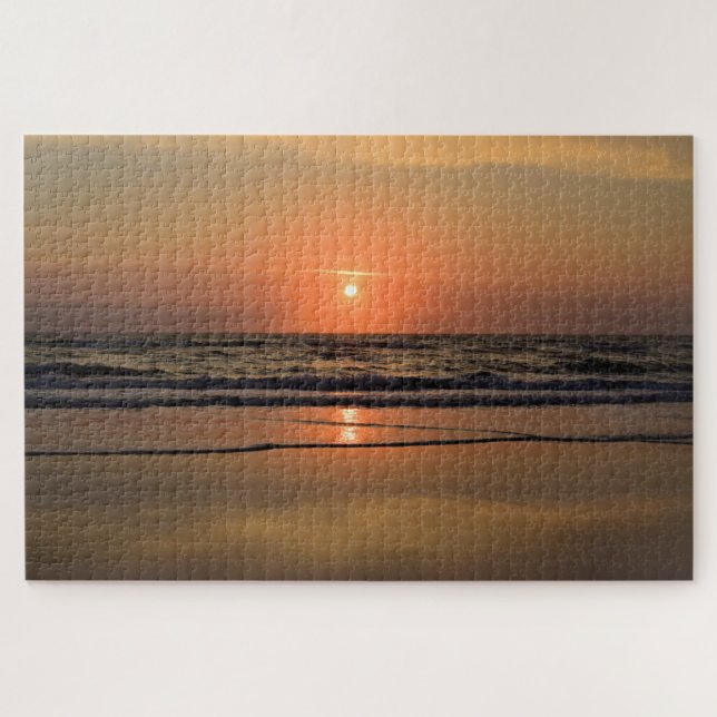 Quebra-cabeça Sunrise em Cocoa Beach, Flórida - 20x30 (Horizontal)