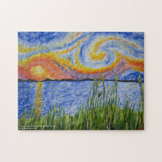 Quebra-cabeça "Sunrise over A Georgia Marsh", por T.S. Tire Jigs