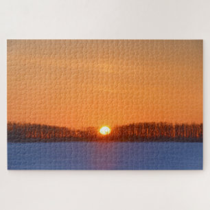 Quebra-cabeça Sunrise Sobre Prairie   Manitoba, Canadá