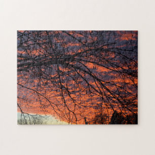 Quebra-cabeça Sunset de inverno