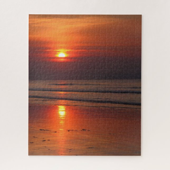 Quebra-cabeça Sunset de praia em blaszinho - 16x20 - 520 pcs (Vertical)