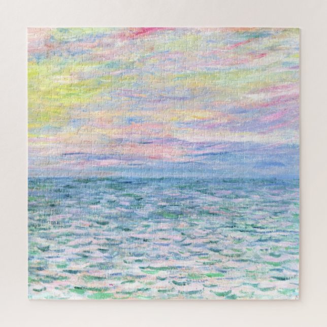 Quebra-cabeça Sunset em Pourville por Monet (Vertical)