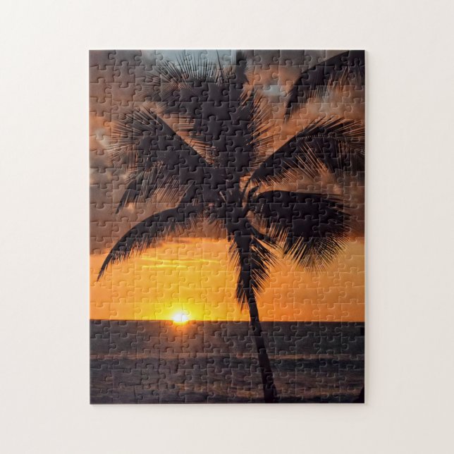 Quebra-cabeça Sunset Havaiano - 11x14 - 252 pc (Vertical)