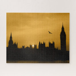 Quebra-cabeça Sunset - Londres - Big Ben - 16x20 - 520 pcs.