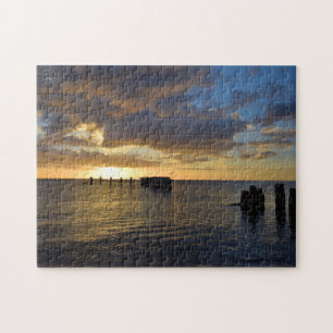Quebra-cabeça Sunset na Costa do Golfo - 11x14 - 252 pcs
