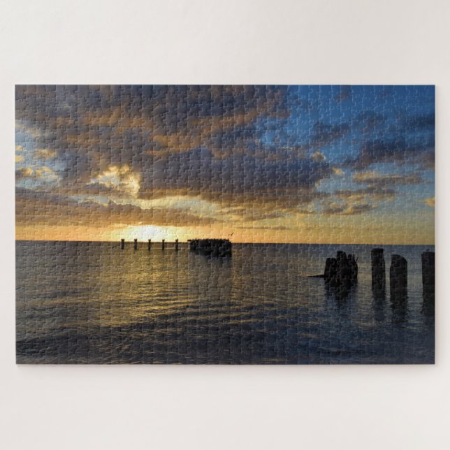 Quebra-cabeça Sunset na Costa do Golfo - 20x30 - 1014 pcs (Horizontal)