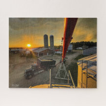 Sunset Na Fazenda De Alberta