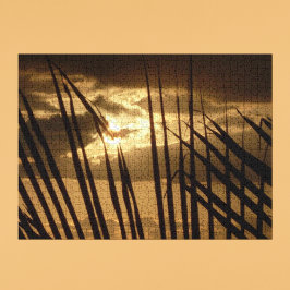 Quebra-cabeça Sunset na praia