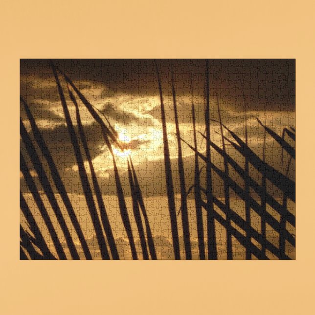 Quebra-cabeça Sunset na praia (Sunset at the Beach 1000 Piece Jigsaw Puzzle)