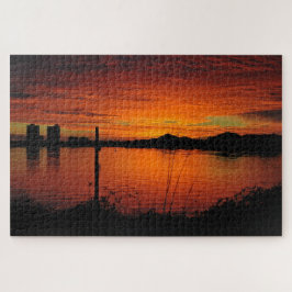 Quebra-cabeça Sunset na praia de Pensacola