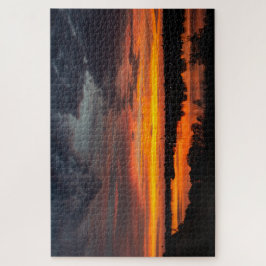 Quebra-cabeça Sunset no lago Manistee