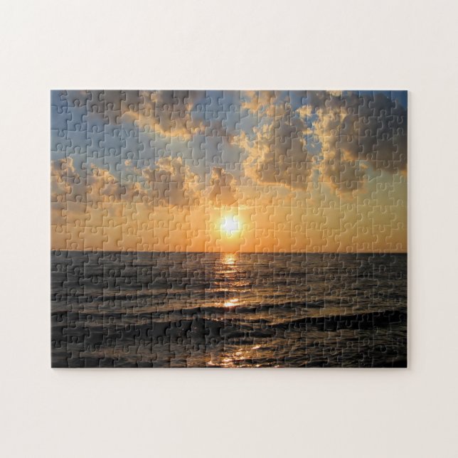Quebra-cabeça Sunset no lago superior - 11x14 - 252 pcs (Horizontal)