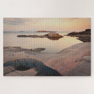 Quebra-cabeça Sunset Nórdico Preguiçoso No Arquipélago Da Finlân