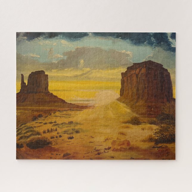 Quebra-cabeça Sunset on Monument Valley, por Gary Poling (Horizontal)