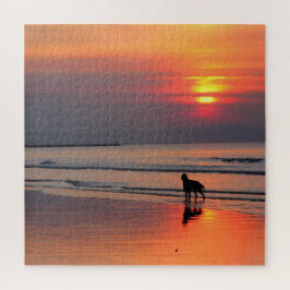 Quebra-cabeça Sunset on the Irish Sea - 20x20 - 676 pcs