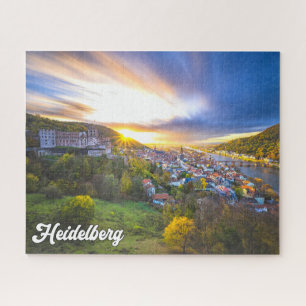 Quebra-cabeça Sunset Over Heidelberg, Alemanha