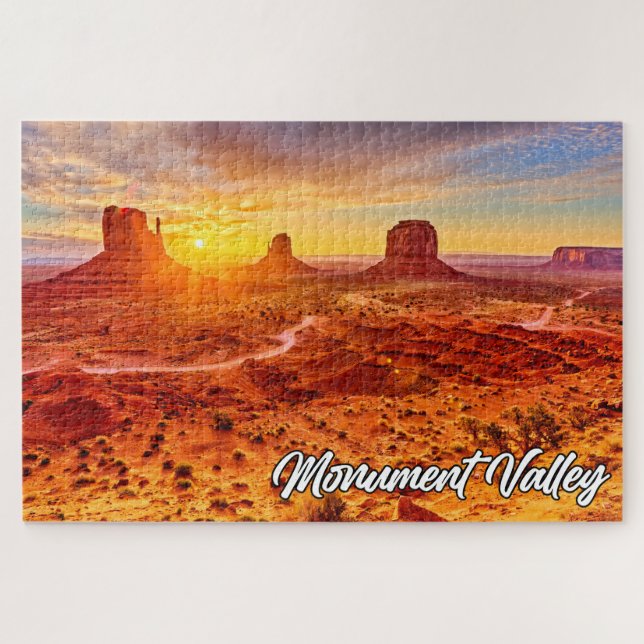 Quebra-cabeça Sunset Over Monument Valley, Arizona, EUA (Horizontal)