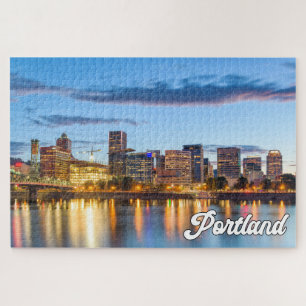 Quebra-cabeça Sunset Over Portland, Oregon