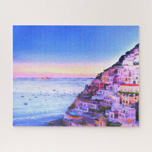 Quebra-cabeça Sunset Over Positano (Itália)