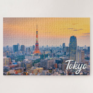 Quebra-cabeça Sunset Over Tokyo, Japão