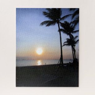 Quebra-cabeça sunset palms