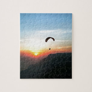 Quebra-cabeça Sunset Paraglide Wanderlust Arte Esportiva Extreme