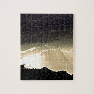 Quebra-cabeça Sunset Preto e Branco