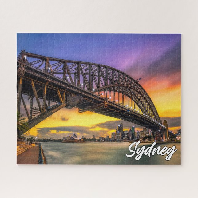 Quebra-cabeça Sunset Sobre Sydney, Austrália (Horizontal)