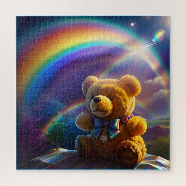 Quebra-cabeça Sunshine Rainbow Teddy Bear Wonderland (Vertical)