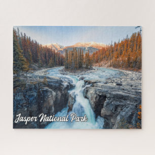 Quebra-cabeça Sunwapta Falls, Jasper National Park