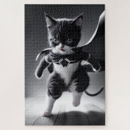Quebra-cabeça super gatinhos em preto e branco