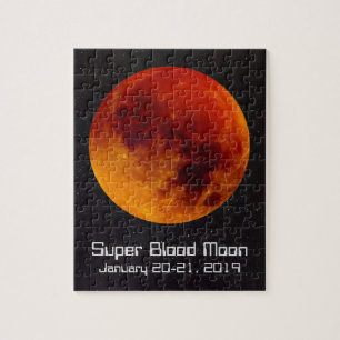 Quebra-cabeça Super Sangue Moon Eclipse 2019