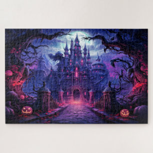 Quebra-cabeça Super Spooky Haunted Manor Feliz Dia das Bruxas