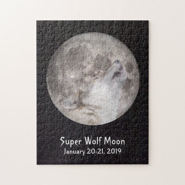 Quebra-cabeça Super Wolf Moon (Vertical)
