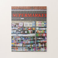 Supermarket Window, Kensington, Londres, Inglaterr
