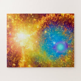 Quebra-cabeça Supernova Fantasia Dourada e Roxa