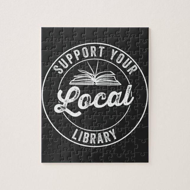 Quebra-cabeça suporte a sua biblioteca localYY Square Sticker T- (Vertical)