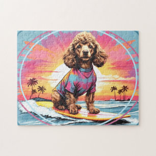 Quebra-cabeça Surfando de Poodle