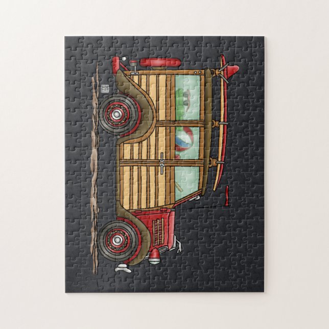 Quebra-cabeça Surfar bonito arborizado (Vertical)