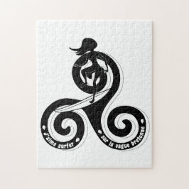 Quebra-cabeça Surfer sur la vague breton (versão femme)