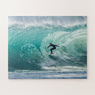 Quebra-cabeça Surfista de Onda Esportes de Surf Oceano Azul