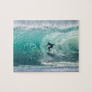 Quebra-cabeça Surfista de ondas Esportes de surf Oceano azul