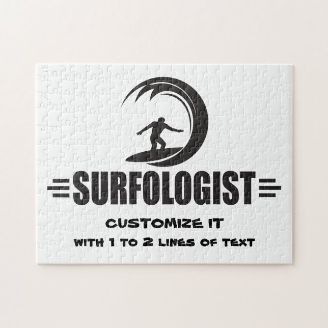 Quebra-cabeça Surfista Personalizada (Horizontal)