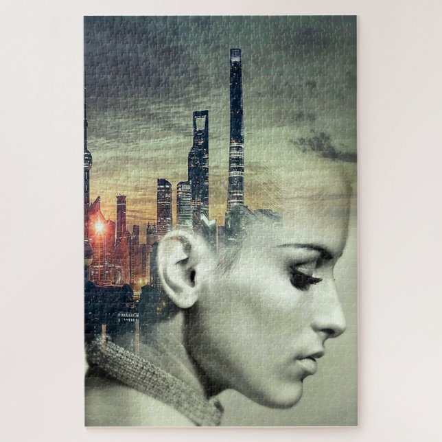 Quebra-cabeça Surreal Cityscape (Vertical)