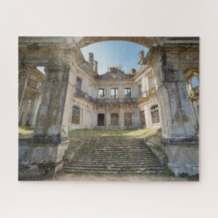 Quebra-cabeça Surreal Fantasy Abandonado Francês Chateau Courtya