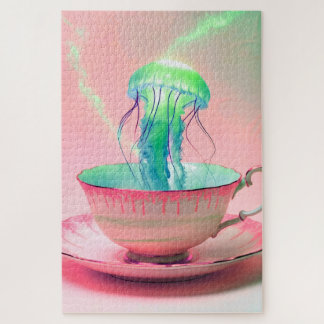Quebra-cabeça Surreal Jellyfish in Teacup