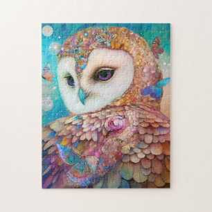 Quebra-cabeça Surreal Owl Fantasy Art