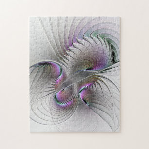 Quebra-cabeça Surreal Shy Beauty Modern Abstrato Fractal Art