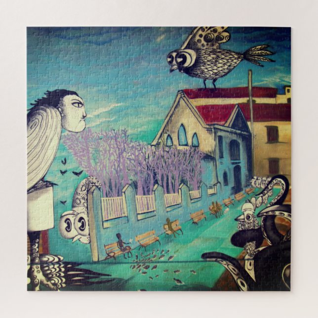 Quebra-cabeça surrealista artístico (Vertical)